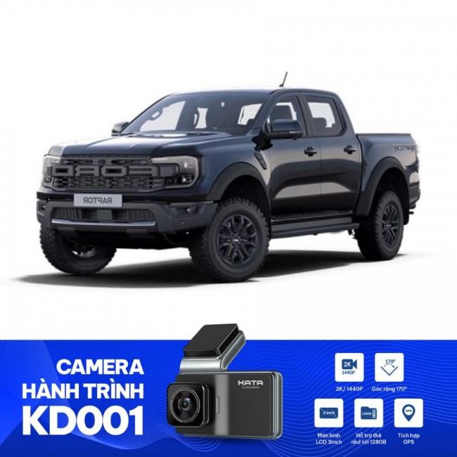 Lắp Camera Hành Trình Cho Ford Ranger Raptor - KATA KD001